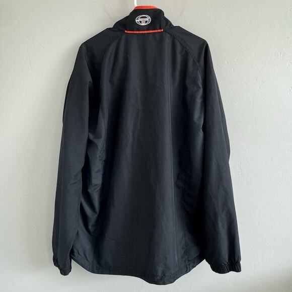 Sergio Tacchini Men’s Full Zip Jacket Sz L Black Orange Track Suit Wind Breaker - Picture 3 of 8